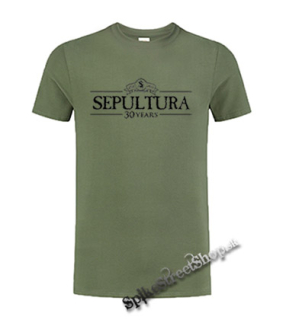 SEPULTURA - 30 Years - olivové pánske tričko
