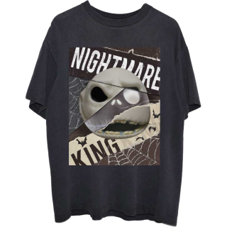 DISNEY - The Nightmare Before Christmas Nightmare Skull - čierne pánske tričko