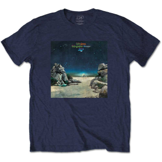 YES - Topographic Oceans - modré pánske tričko