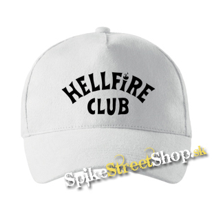 STRANGER THINGS - Hellfire Club - biela šiltovka (-30%=AKCIA)