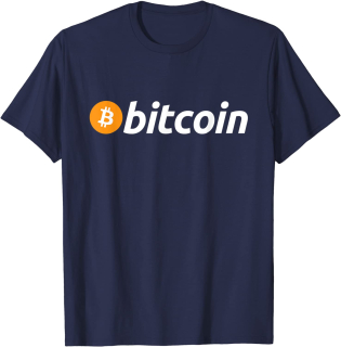 BITCOIN - Logo - námornícke modré detské tričko