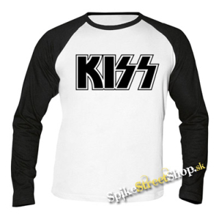 KISS - Logo Black - pánske tričko s dlhými rukávmi