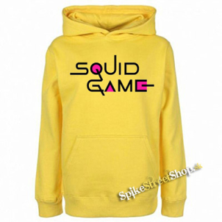 SQUID GAME - Logo Colour Pink - žltá pánska mikina