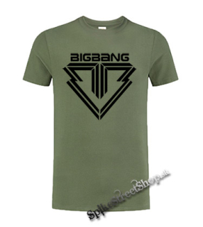 BIGBANG - Logo - olivové detské tričko