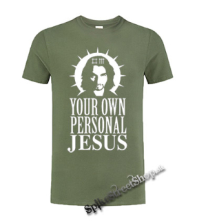 DAVE GAHAN - Personal Jesus - olivové detské tričko