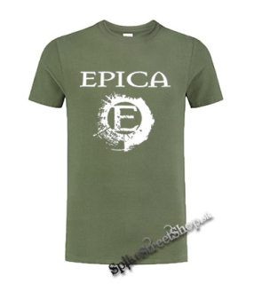 EPICA - Crest - olivové detské tričko