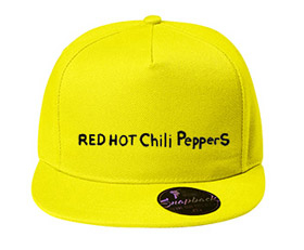 RED HOT CHILI PEPPERS - Written Black - žltá šiltovka model "Snapback"