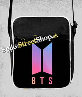 BTS - BANGTAN BOYS - Gradient Logo - retro taška na rameno