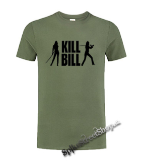 KILL BILL - Silhouette - olivové detské tričko