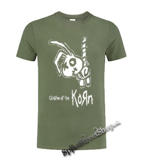 KORN - Children Of The Korn - olivové detské tričko