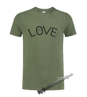 LIL PEEP - Love Tattoo - olivové detské tričko