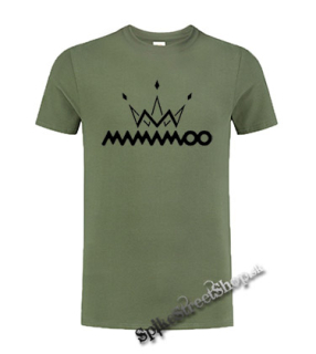 MAMAMOO - Logo - olivové detské tričko