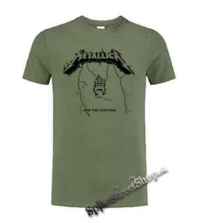 METALLICA - Ride The Lightning - olivové detské tričko