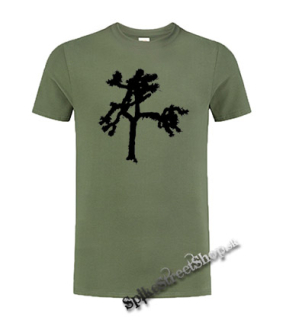 STROM - olivové detské tričko