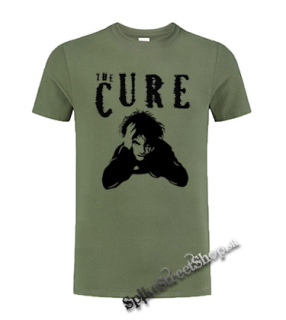 THE CURE - Robert Smith Portrait - olivové detské tričko