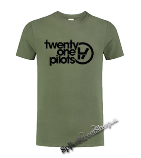 TWENTY ONE PILOTS - Logo - olivové detské tričko