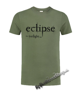 TWILIGHT ECLIPSE - Logo - olivové detské tričko