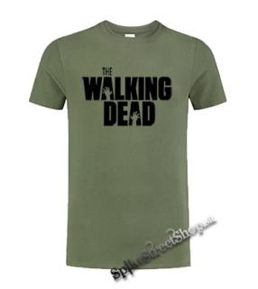 THE WALKING DEAD - Logo - olivové pánske tričko