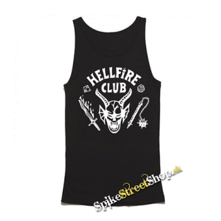 STRANGER THINGS - HELLFIRE CLUB - Mens Vest Tank Top - čierne