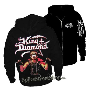 KING DIAMOND - čierna pánska mikina na zips