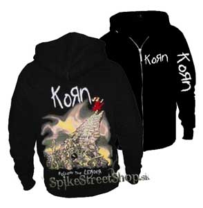 KORN - Follow The Leader - čierna pánska mikina na zips