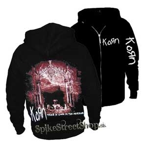 KORN - Take A Look In The Mirror - čierna pánska mikina na zips