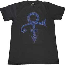 PRINCE - Purple Symbol Diamante - čierne pánske tričko