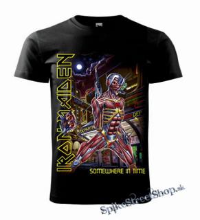 IRON MAIDEN - Somewhere In Time - čierne pánske tričko