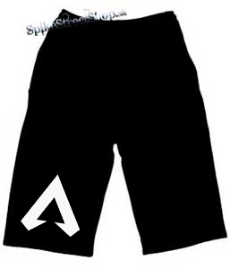 Kraťasy APEX LEGENDS - Crest Logo Champion - Ľahké sieťované čierne letné šortky