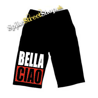 Kraťasy BELLA CIAO - Ľahké sieťované čierne letné šortky