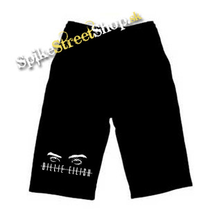 Kraťasy BILLIE EILISH - Eyes Logo - Ľahké sieťované čierne letné šortky