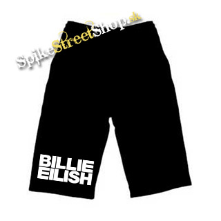 Kraťasy BILLIE EILISH - Logo Bold - Ľahké sieťované čierne letné šortky