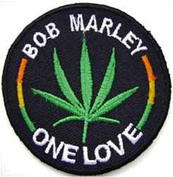 BOB MARLEY - One Love Marihuana - nažehlovacia nášivka