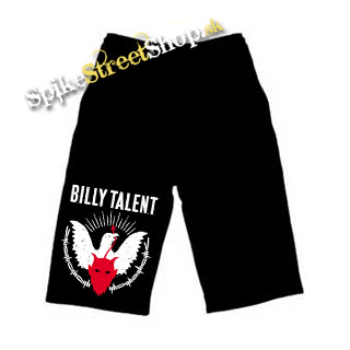Kraťasy BILLY TALENT - Devil Dove - Ľahké sieťované čierne letné šortky