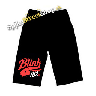 Kraťasy BLINK 182 - Champ - Ľahké sieťované čierne letné šortky