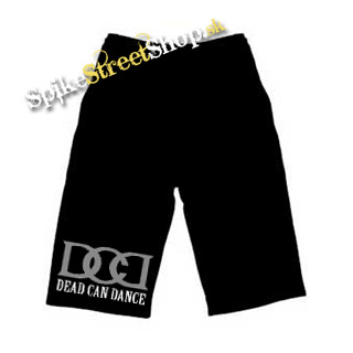 Kraťasy DEAD CAN DANCE - Logo Grey Sign - Ľahké sieťované čierne letné šortky