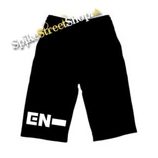 Kraťasy ENHYPEN - Symbol - Ľahké sieťované čierne letné šortky