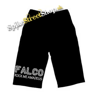 Kraťasy FALCO - Rock Me Amadeus - Ľahké sieťované čierne letné šortky