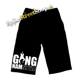 Kraťasy GANGNAM STYLE - Ľahké sieťované čierne letné šortky