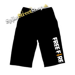 Kraťasy GARENA FREE FIRE - Logo - Ľahké sieťované čierne letné šortky