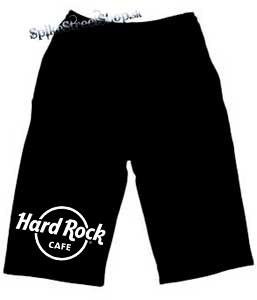 Kraťasy HARDROCK CAFE - Ľahké sieťované čierne letné šortky