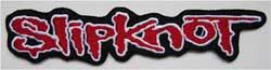 SLIPKNOT - Bieločervené logo - nažehlovacia nášivka