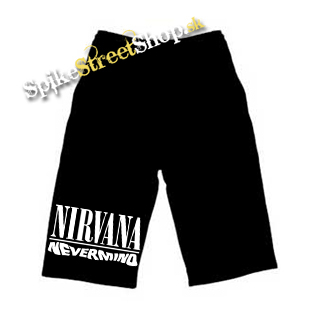 Kraťasy NIRVANA - Nevermind - Ľahké sieťované čierne letné šortky