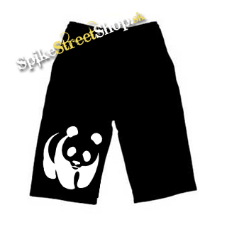 Kraťasy PANDA - Ľahké sieťované čierne letné šortky