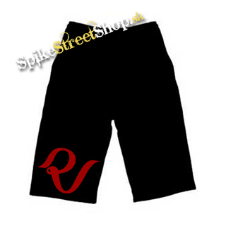 Kraťasy RED VELVET - Original Logo - Voľné sieťované čierne letné šortky