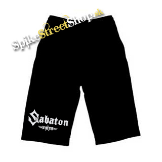 Kraťasy SABATON - The Last Stand - Ľahké sieťované čierne letné šortky