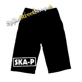 Kraťasy SKA-P - Voľné sieťované čierne letné šortky