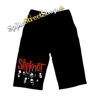Kraťasy SLIPKNOT - Band - Voľné sieťované čierne letné šortky