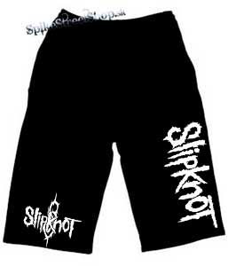 Kraťasy SLIPKNOT - Logo - Motive 2 - Voľné sieťované čierne letné šortky