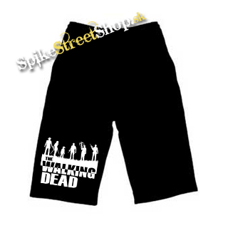 Kraťasy THE WALKING DEAD - Silhouette - Voľné sieťované čierne letné šortky